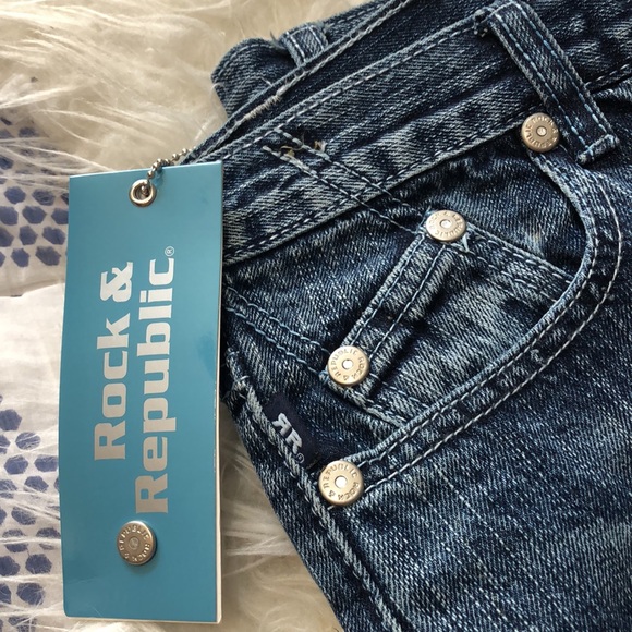 🔥RARE Victoria Beckham Rock & Republic jeans NWT sz 28 - Picture 4 of 10